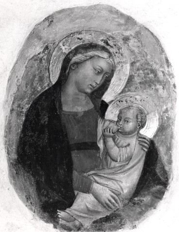 Anonimo — Francesco da Volterra - sec. XIV - Madonna con Bambino — insieme